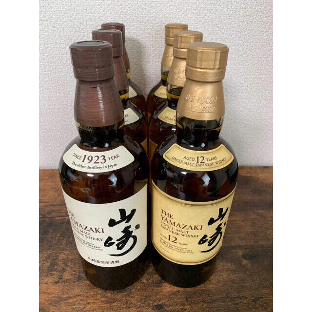 山崎12年3本　　　　　　　　　　　　　　山崎ノンビンテージ3本食品/飲料/酒