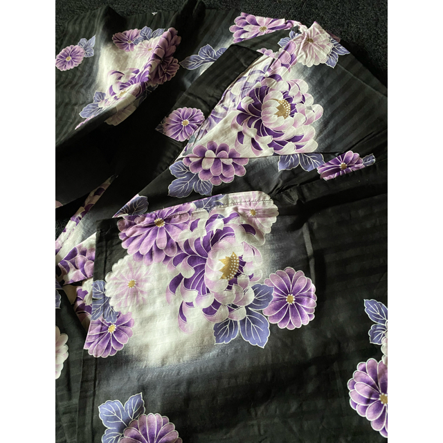 黒紫⭐︎浴衣 レディースの水着/浴衣(浴衣)の商品写真