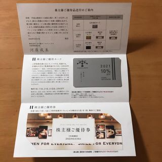 力の源HD 一風堂　株主優待券(レストラン/食事券)