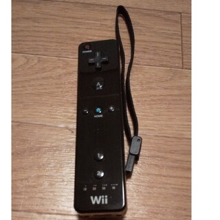 ウィー(Wii)のWiiリモコン　ブラック(その他)