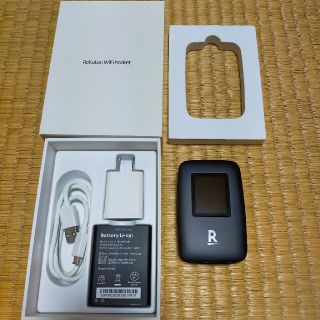 ラクテン(Rakuten)の楽天　rakuten pocket wifi ブラック　黒(PC周辺機器)