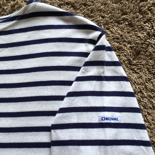 ORCIVAL(オーシバル)のORCIVAL ボートネック7分袖ボーダー メンズのトップス(Tシャツ/カットソー(七分/長袖))の商品写真