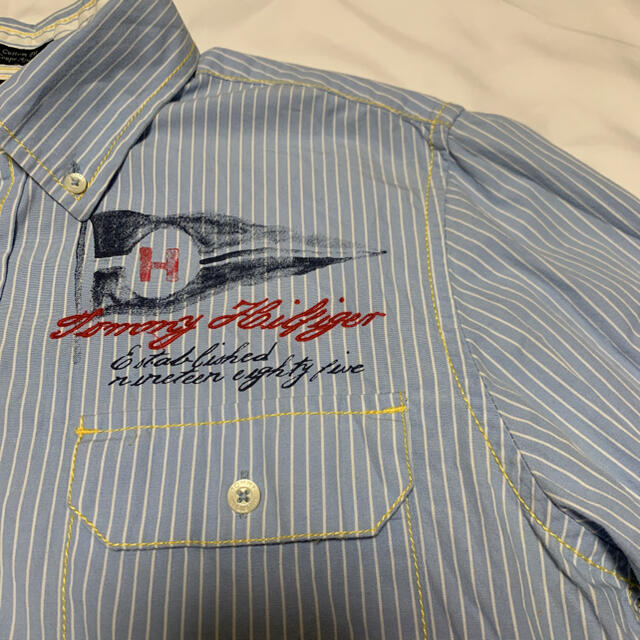 シルバー TOMMY トミーヒルフィガー アート シャツ 1点物の通販 by