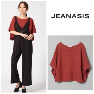 ジーナシス(JEANASIS)の【美品】ジーナシス　メンアサドルマン　ドルマンスリーブ　サマーニット(カットソー(半袖/袖なし))