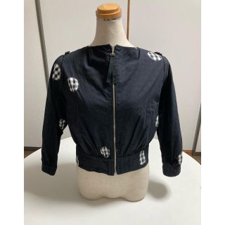 ソニアリキエル(SONIA RYKIEL)のソニアリキエル　ドット柄　ブルゾン　美品(ノーカラージャケット)