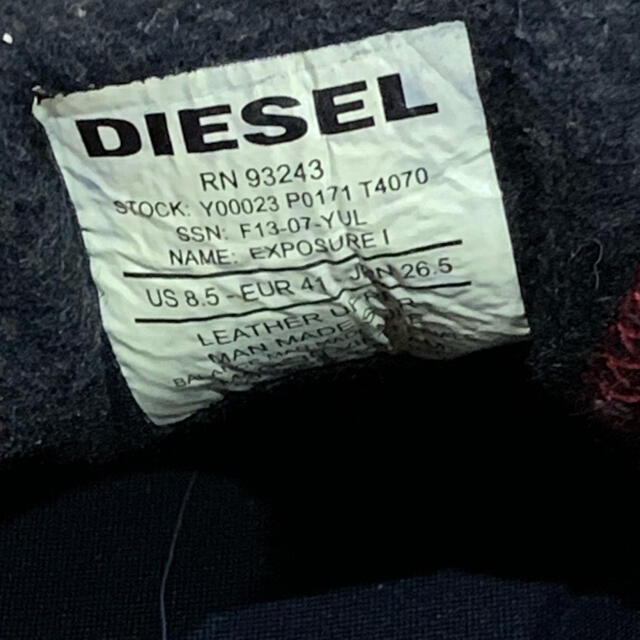 DIESEL(ディーゼル)のディーゼル　スニーカー メンズの靴/シューズ(スニーカー)の商品写真