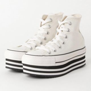 コンバース(CONVERSE)のconverse＊5CL594AS CHUNK HI 白 ホワイト 箱あり(スニーカー)