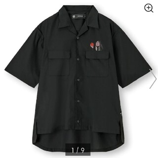 アンダーカバー(UNDERCOVER)の【L】黒 GU アンダーカバー オープンカラーシャツ(シャツ)