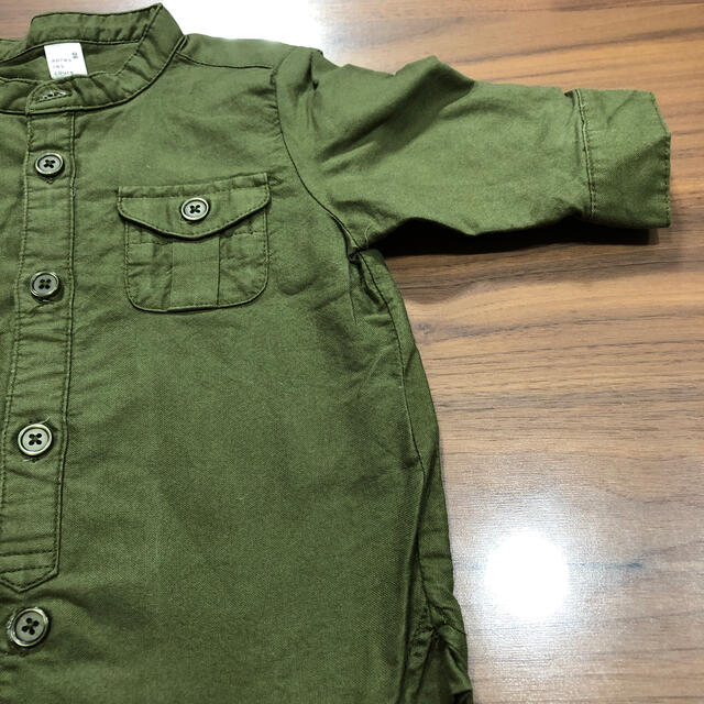 F.O.KIDS(エフオーキッズ)の美品　アプレクール　5部袖シャツ　80サイズ キッズ/ベビー/マタニティのベビー服(~85cm)(シャツ/カットソー)の商品写真