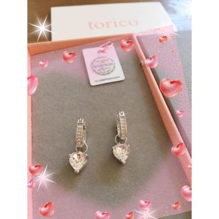 スワロフスキー(SWAROVSKI)のスワロフスキー　アクセサリー　ハートピアス(ピアス)