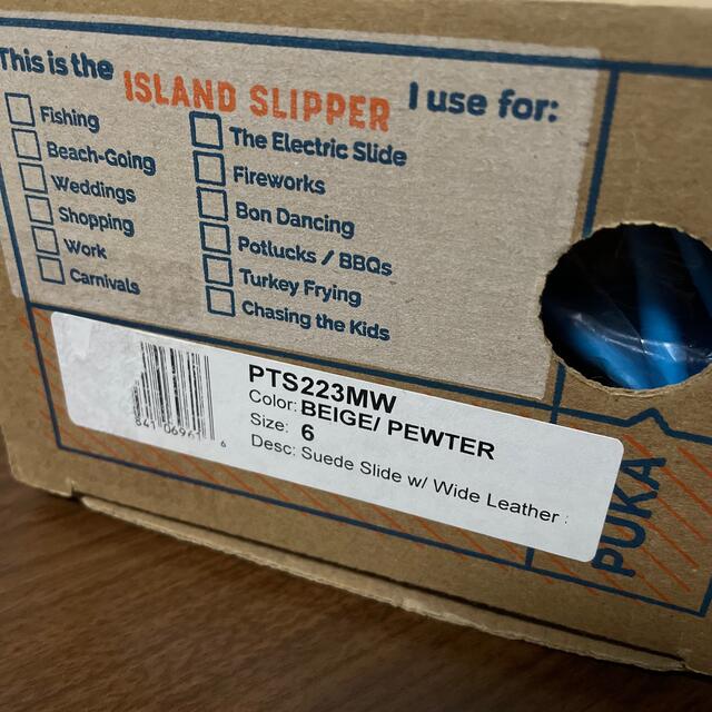 ISLAND SLIPPER(アイランドスリッパ)のISLAND SLIPPER  ベージュ　未使用 レディースの靴/シューズ(サンダル)の商品写真