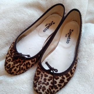 repetto - repetto レペット ハラコ レオパード バレエシューズの通販