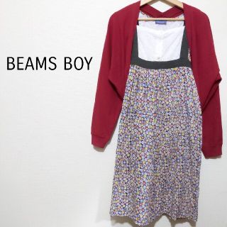 ビームスボーイ(BEAMS BOY)のBEAMS BOY　花柄 ノースリーブ ワンピース(ひざ丈ワンピース)