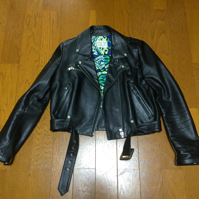 SLY - SLY 本革 レザーライダース+マウジーカーデの通販 by モリン's ...