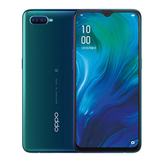 OPPO(オッポ)の新品 OPPO Reno A ブルー CPH1983-BL 6GB 64GB  スマホ/家電/カメラのスマートフォン/携帯電話(スマートフォン本体)の商品写真