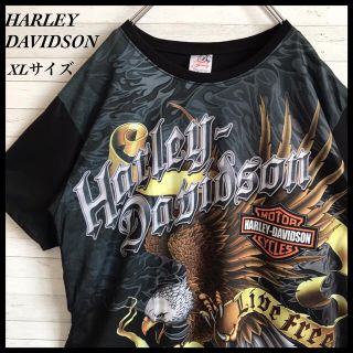 ハーレーダビッドソン(Harley Davidson)の【鬼レア】ハーレーダビッドソン☆ビックロゴ ゆるダボ デカロゴ 古着 XLサイズ(Tシャツ/カットソー(半袖/袖なし))