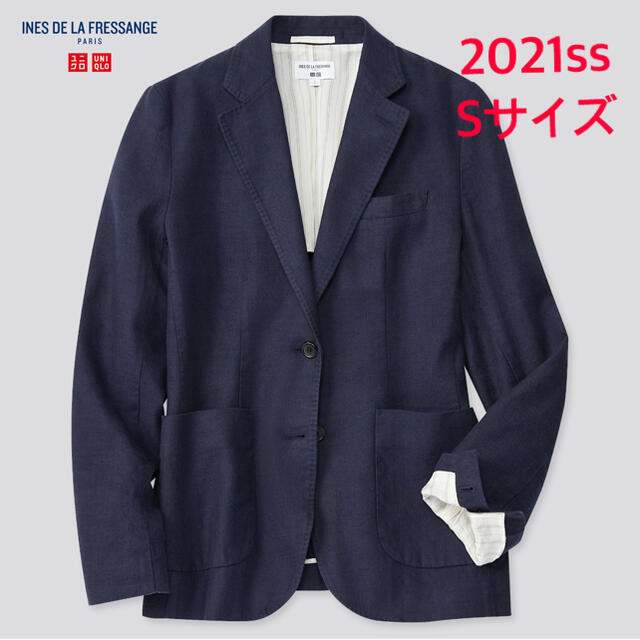 UNIQLO(ユニクロ)の2021ss♡イネス♡リネンコットンジャケット♡S レディースのジャケット/アウター(テーラードジャケット)の商品写真