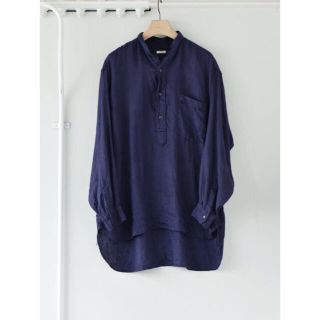 コモリ(COMOLI)の【21ss/新品】comoli リネンWクロス プルオーバーシャツ サイズ 1(シャツ)