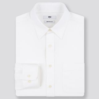 ユニクロ(UNIQLO)の新品 ユニクロ スーパーノンアイロンシャツ レギュラーカラーXL 白 ワイシャツ(シャツ)