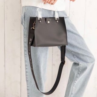 アリシアスタン(ALEXIA STAM)のアリシアスタン 未使用 ショルダー バッグ 黒 Clear Handle Bag(ショルダーバッグ)