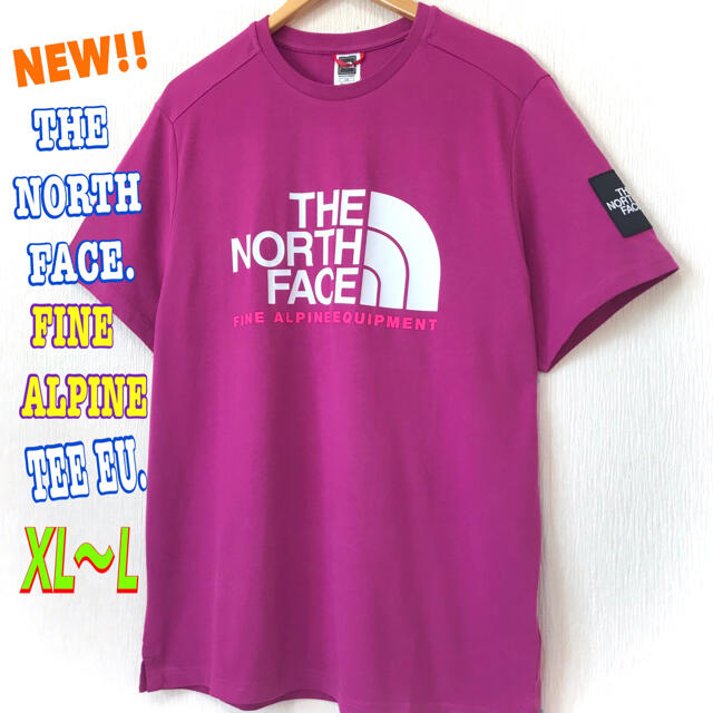 THE NORTH FACE(ザノースフェイス)のユニセックス ♪ ノースフェイス ファイン アルパイン Tシャツ EU パープル メンズのトップス(Tシャツ/カットソー(半袖/袖なし))の商品写真