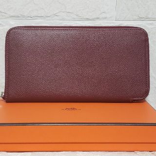 エルメス(Hermes)の[美品] HERMES アザップロングシルクイン  ラウンドファスナー長財布(財布)