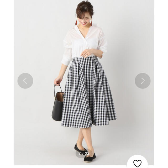IENA(イエナ)のIENA  ギンガムチェックスカート レディースのスカート(ひざ丈スカート)の商品写真