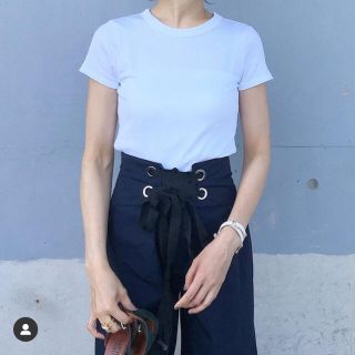 ザラ(ZARA)の金子麻貴さん着用☆ZARA  ザラ　コルセット風ワイドパンツ　xsサイズ(カジュアルパンツ)