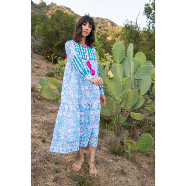 Ron Herman(ロンハーマン)の専用★SZ BLOCKPRINTS  JODHPUR DRESS  XS レディースのワンピース(ロングワンピース/マキシワンピース)の商品写真