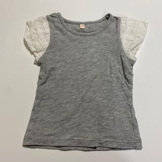 女の子 半袖 袖レース 80(Ｔシャツ)