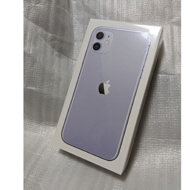 iPhone(アイフォーン)の【カンカン様専用】【新品未開封】 iPhone11 パープル SIMフリー  スマホ/家電/カメラのスマートフォン/携帯電話(スマートフォン本体)の商品写真