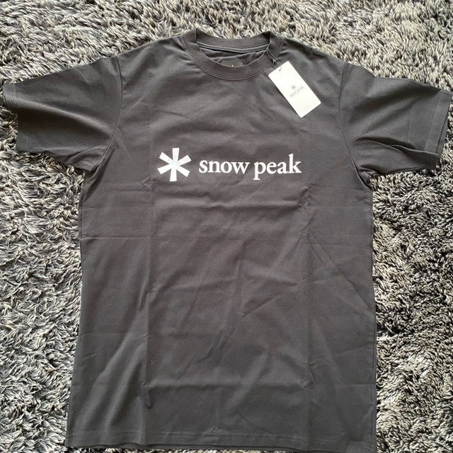 Snow Peak(スノーピーク)のスノーピーク　snowpeak プリントロゴTシャツ　サイズL　限定品　黒 メンズのトップス(Tシャツ/カットソー(半袖/袖なし))の商品写真