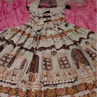 アンジェリックプリティー(Angelic Pretty)のLOVE様専用ページ！ジンジャーブレッドクッキー柄ジャンスカ(ひざ丈ワンピース)