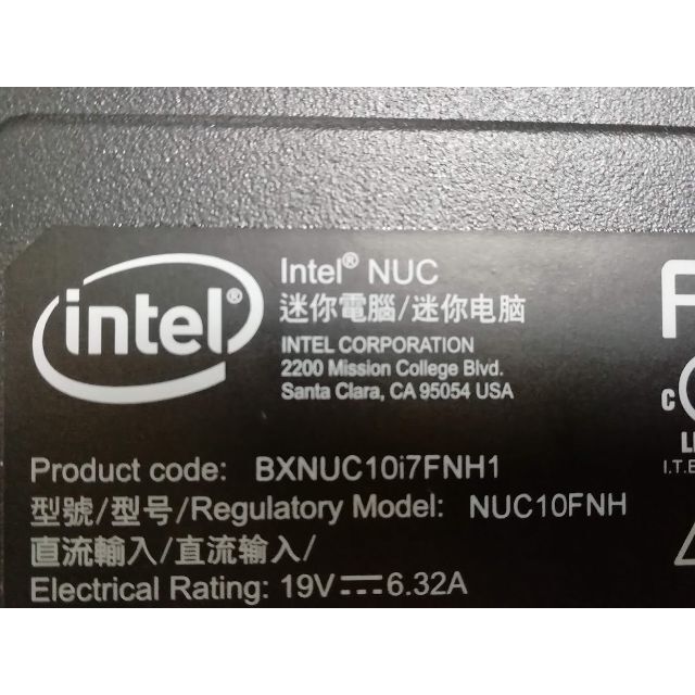 インテル INTEL NUC NUC10I7FNH BXNUC10I7FNH スマホ/家電/カメラのPC/タブレット(デスクトップ型PC)の商品写真