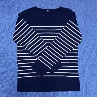 ユニクロ(UNIQLO)のUNIQLO　長袖ボーダーTシャツ(Tシャツ/カットソー(七分/長袖))