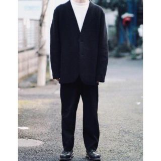 ISSEY MIYAKE - ISSEY MIYAKE MEN19AWノーカラーウールジャケットの
