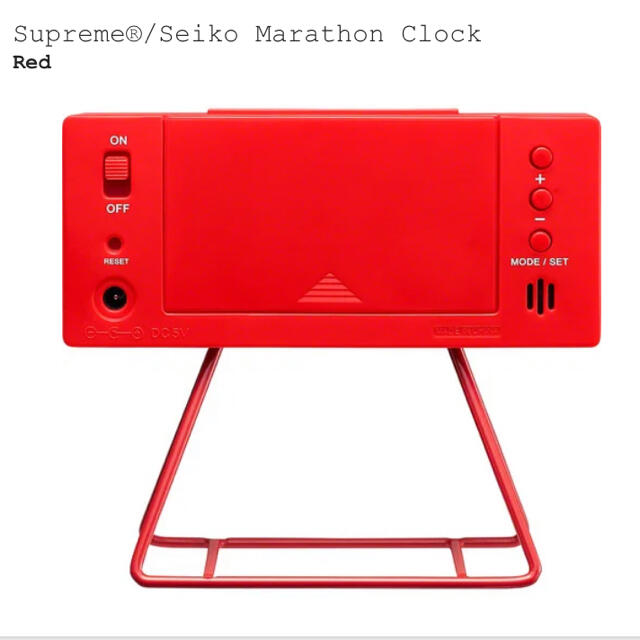 2025人気特価 Supreme 置き時計 Clock Marathon Seiko × 時計