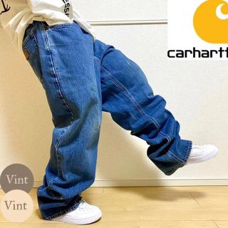 カーハート(carhartt)の【メキシコ製】カーハート ストーンウォッシュ バギーデニムパンツ テーパード(デニム/ジーンズ)