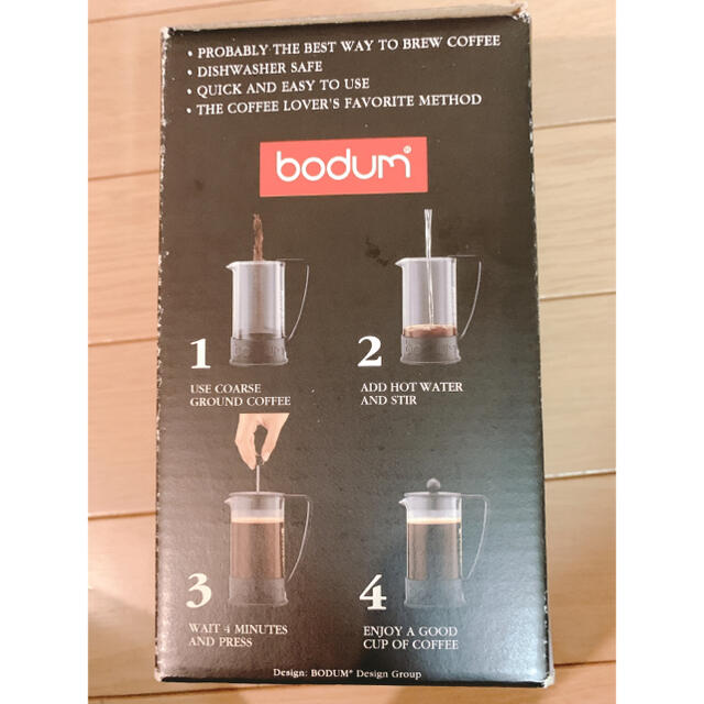 bodum(ボダム)のbodum ボダム フレンチプレス　コーヒーメーカー　赤 スマホ/家電/カメラの調理家電(コーヒーメーカー)の商品写真