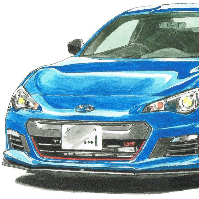 NC-1005スバルBRZ/WRX限定版画 直筆サイン額装●作家平右ヱ門 3