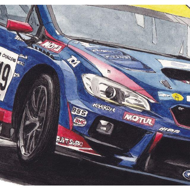 NC-1005スバルBRZ/WRX限定版画 直筆サイン額装●作家平右ヱ門 7