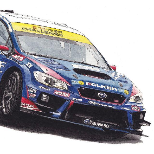 NC-1005スバルBRZ/WRX限定版画 直筆サイン額装●作家平右ヱ門 8