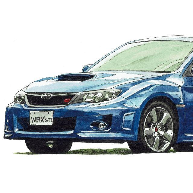 スバル(スバル)のNC-1007インプレッサWRX/BRZ限定版画 直筆サイン額装●作家平右ヱ門 エンタメ/ホビーの美術品/アンティーク(絵画/タペストリー)の商品写真