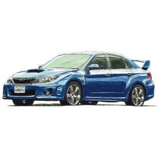 NC-1197スバル WRX STI限定版画サイン額装済作家平右ヱ門