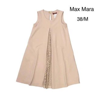 マックスマーラ(Max Mara)の美品♡ MAXMARA マックスマーラ ワンピース ドレス くすみピンク M(ひざ丈ワンピース)