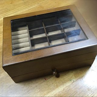 ナチュラル系ウッドアクセサリーケース(小物入れ)