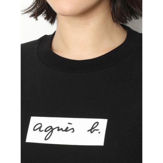 agnes b.(アニエスベー)の新品　タグ付き　アニエス・ベー　黒　半袖　Tシャツ レディースのトップス(Tシャツ(半袖/袖なし))の商品写真