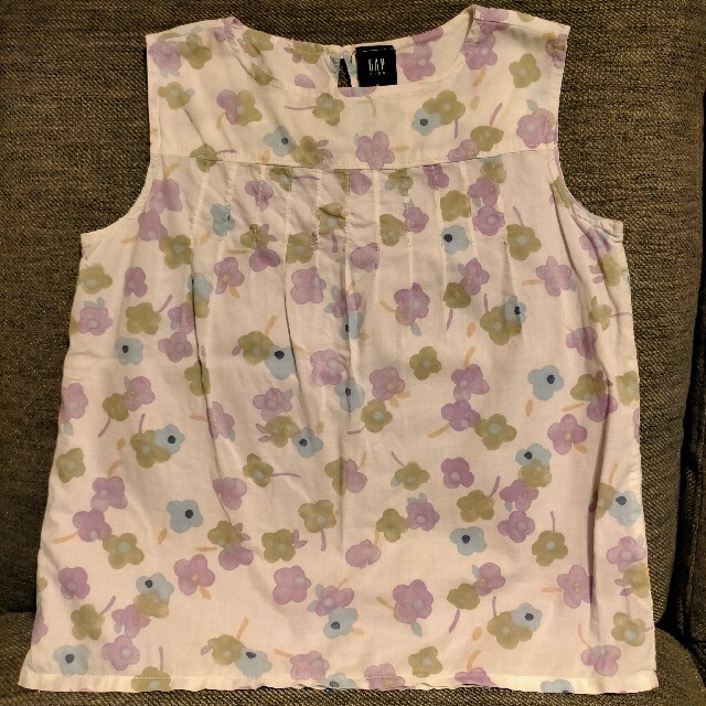 GAP Kids(ギャップキッズ)のGAP 花柄ノースリーブトップス キッズ/ベビー/マタニティのキッズ服女の子用(90cm~)(ワンピース)の商品写真