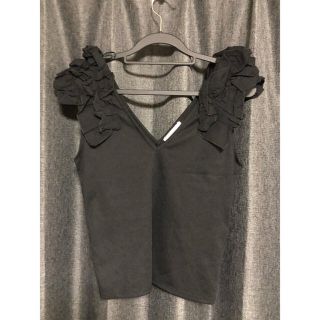 ザラ(ZARA)のレース袖　ノースリーブ　キャミソール(カットソー(半袖/袖なし))