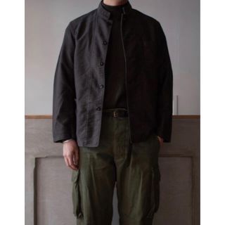 ワンエルディーケーセレクト(1LDK SELECT)の【Outil】VESTE GABARRET モールスキンジャケット BLACK(カバーオール)